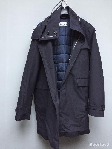 Sportswear - Parka bleu marine en tissu De Fursac - photo 6