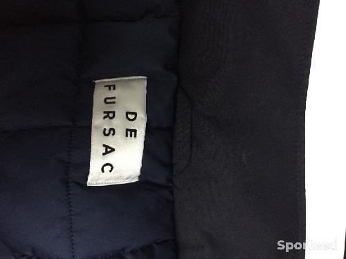 Sportswear - Parka bleu marine en tissu De Fursac - photo 6