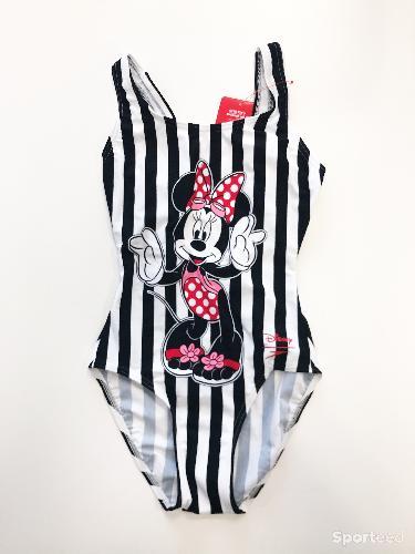 Sportswear - Maillot de bain 1 piece Collaboration Speedo et Disney noir rayé blanc Neuf avec etiquette - photo 5
