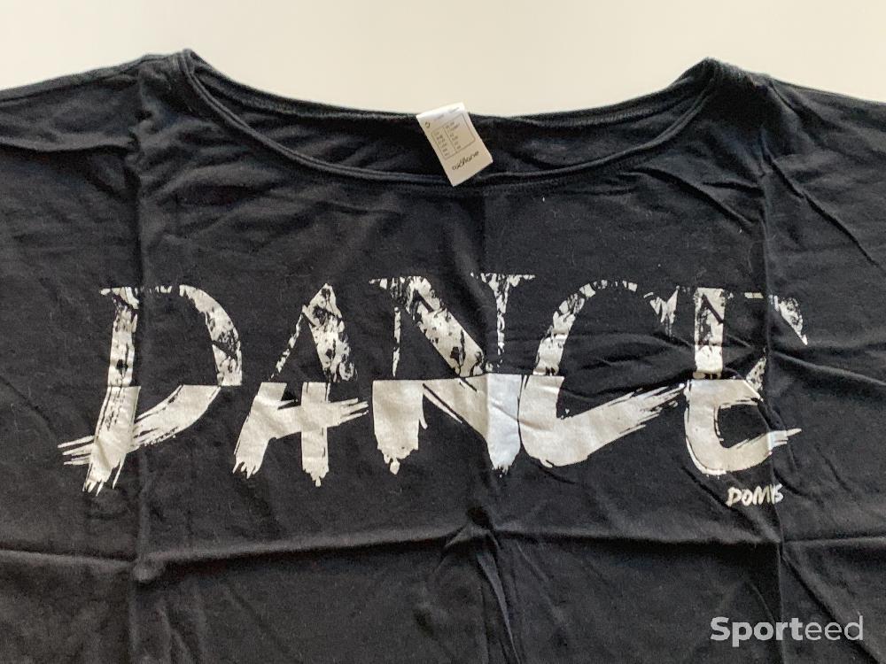 Danse urbaine / fitness - T-shirt  noir ample - photo 3