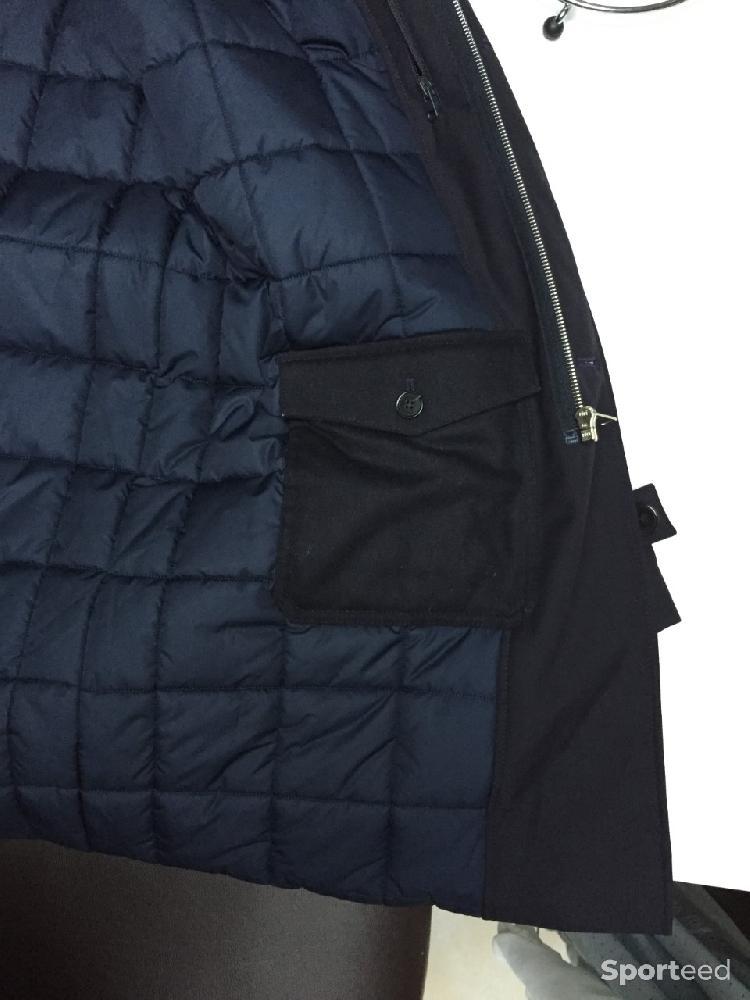 Sportswear - Parka bleu marine en tissu De Fursac - photo 3