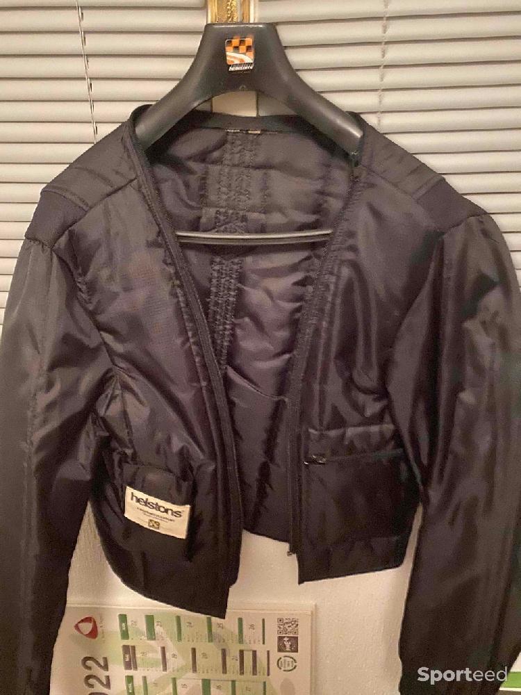 Moto route - Blouson cuir moto Helstons - photo 2