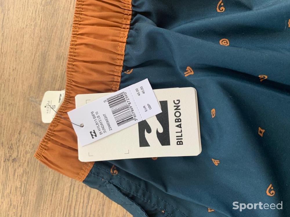 Sportswear - Maillot de bain homme neuf bleu canard et marron - photo 3