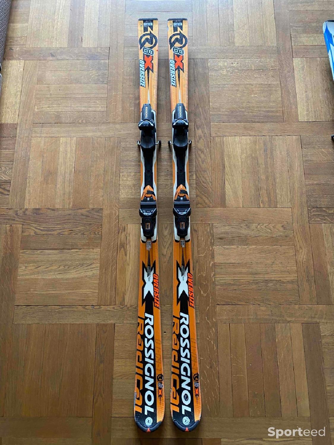 ski adulte occasion ROSSIGNOL S 74 W taille : 154 = 1 mètre 54 +  fixations