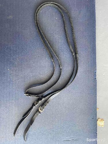 Paire de rênes revêtement caoutchouc 