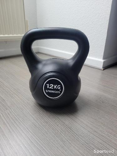 Kettlebell 12kg noir 
