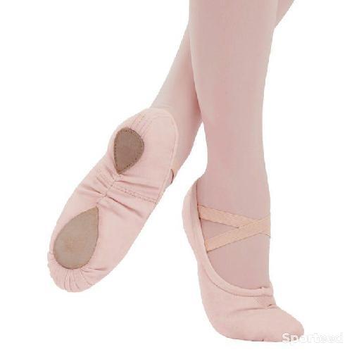 Chaussons de Ballet en Toile Rose Capezio Pro