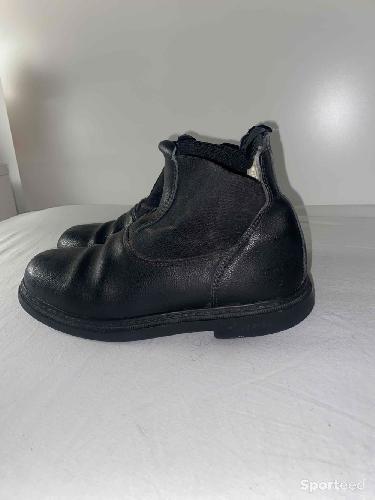 Bottines noir en cuirs 