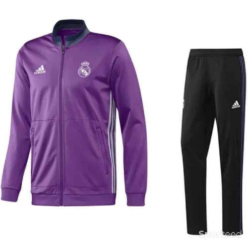 Survetement Foot Adidas Real de Madrid  Homme Taille M Violet Neuf Authentique
