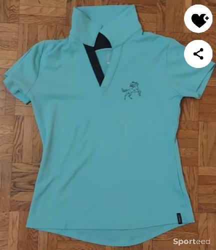 Equitation - T shirt bleu turquoise  - photo 3