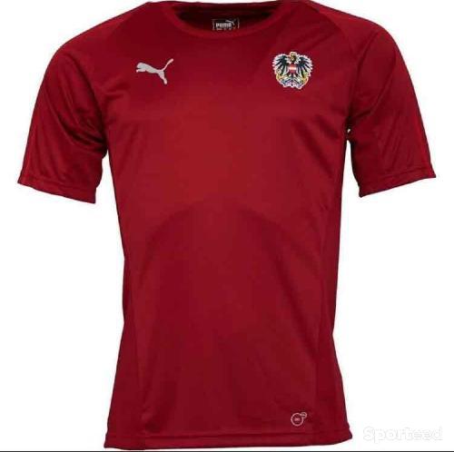 Maillot Football Puma Autriche Rouge Homme Taille S Neuf Et Authentique