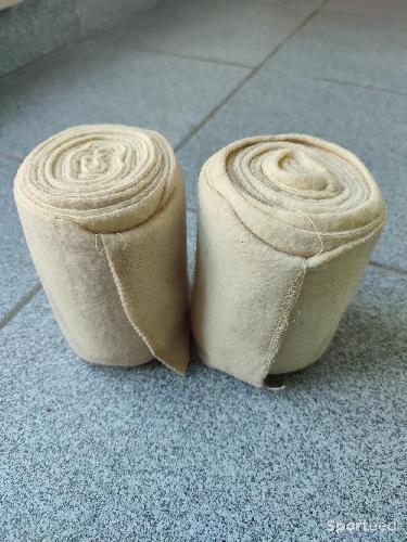 Bandes de polo Jumptec jaune poussin taille cheval 