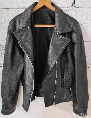 Moto route - Blouson Cuir Type Perfecto - photo 4