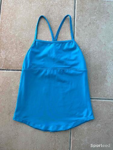 Danse moderne jazz - Blouse turquoise de danse Bloch taille 12-14 ans  - photo 4