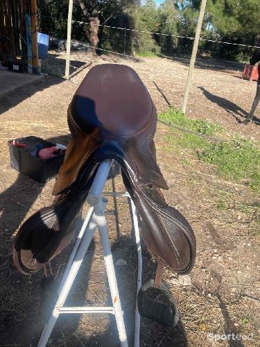 Equitation - Selle anglaise mixte 17 pouces couleur havannes - photo 6