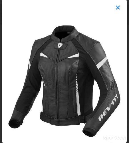 Moto route - Blouson moto cuir femme taille 38 marque revit - photo 3