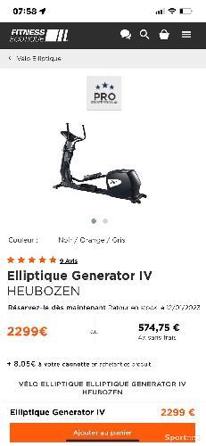 Vélo elliptique 