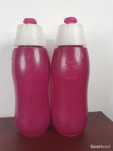 Lot de 2 gourdes vélo B-Twin Décathlon rose