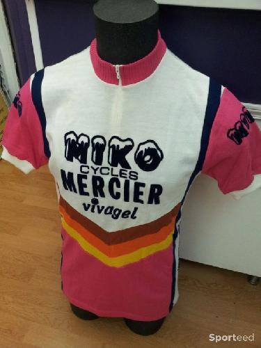 Vélo route - Maillot cyclisme vintage Mercier - photo 6