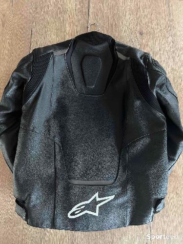 Moto route - Blouson moto cuir Alpinestars - photo 4