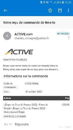 Dossard etape du tour 2022