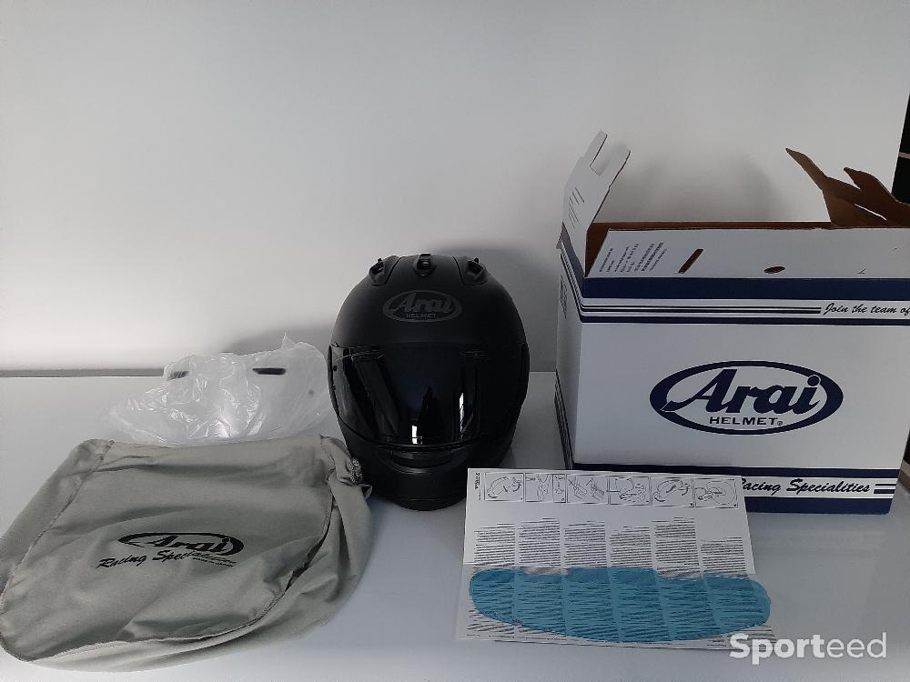 Moto route - Casque Arai rx7-v black frost  - photo 3