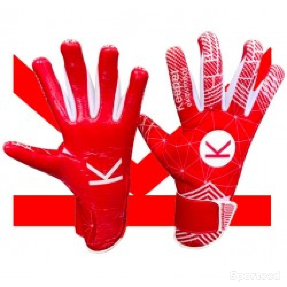 Football - Gant de football Keeper Ekipement K4 Jaune et vert / K4 Rouge et blanc - photo 2