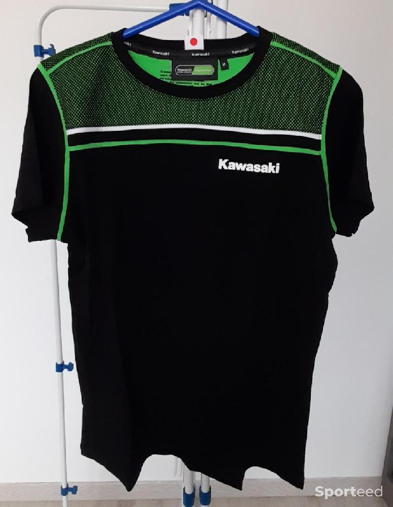 Moto route - T shirt Kawasaki original Taille M - photo 3