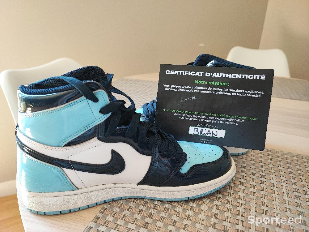 Danse urbaine / fitness - Air Jordan 1 Retro High UNC Patent  - photo 3