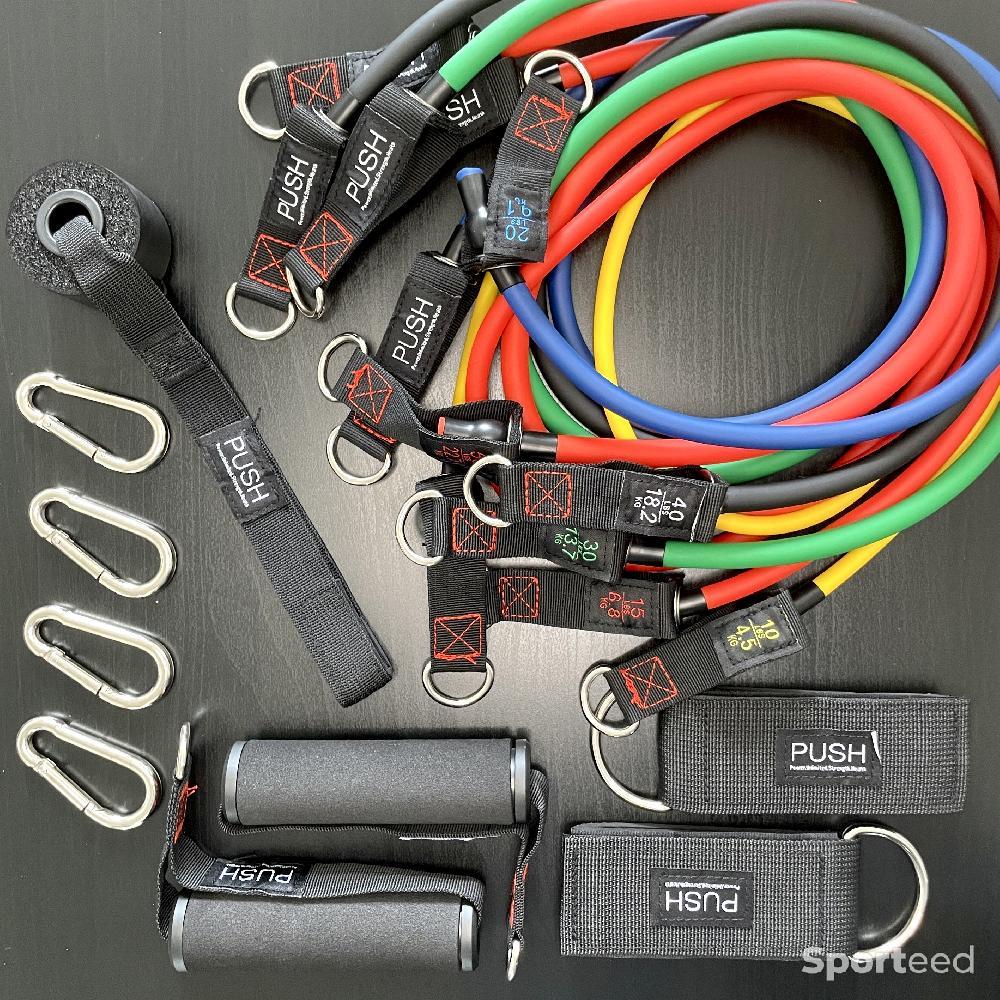 Musculation - Kit Complet des bandes de Résistance Élastiques, 6 Bandes en latex avec tous les accessoires, Neuf. - photo 1