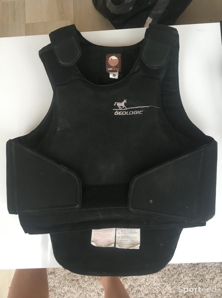 Equitation - Gilet de protection équitation noir taille S Fouganza - photo 1