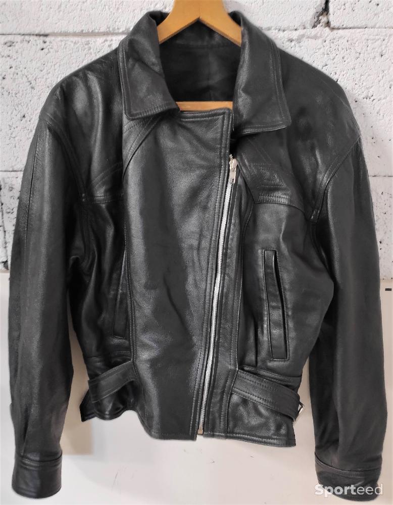 Moto route - Blouson Cuir Type Perfecto - photo 1