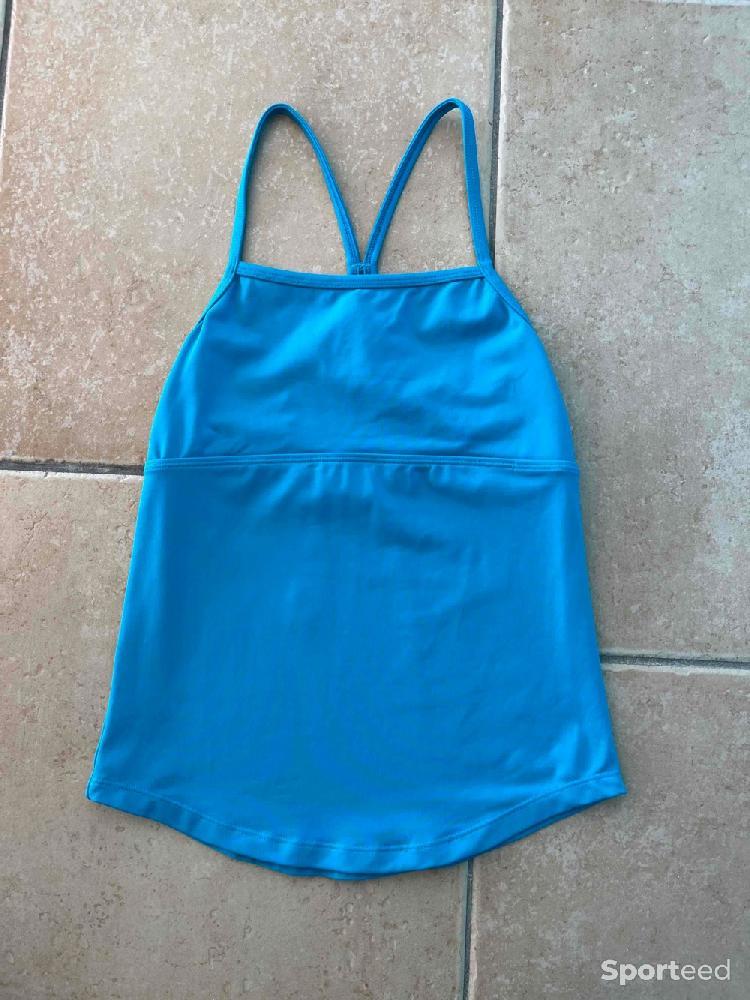 Danse moderne jazz - Blouse turquoise de danse Bloch taille 12-14 ans  - photo 1