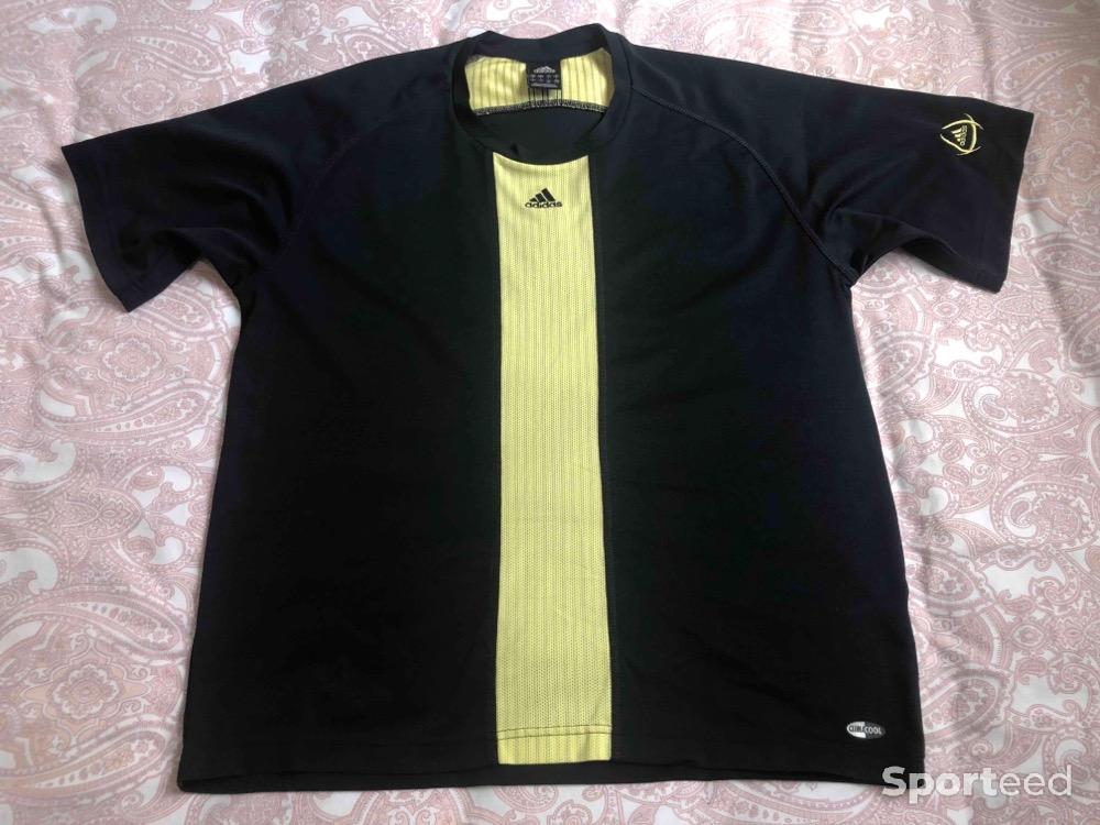 Tennis - T-shirt Adidas Climacool Noir et Jaune fluo T:L - photo 1