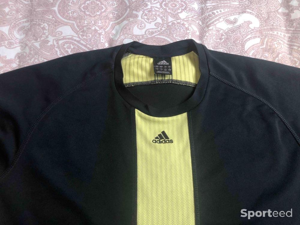 Tennis - T-shirt Adidas Climacool Noir et Jaune fluo T:L - photo 2