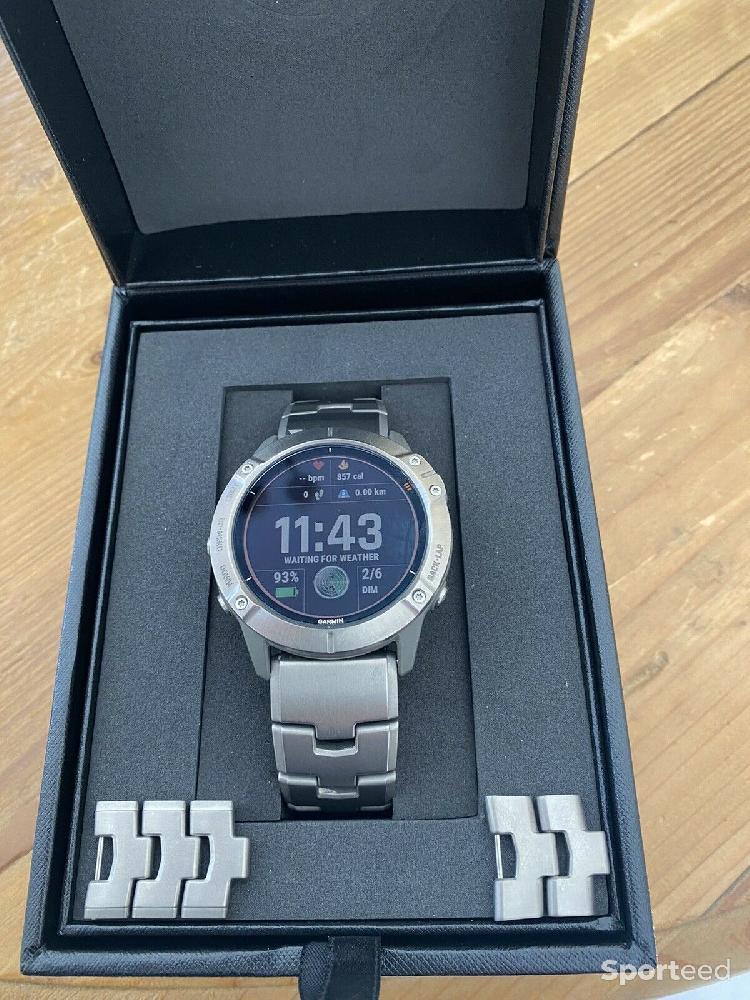 Course à pied trail - Montre Garmin fenix 6 X solar Titanium - photo 3