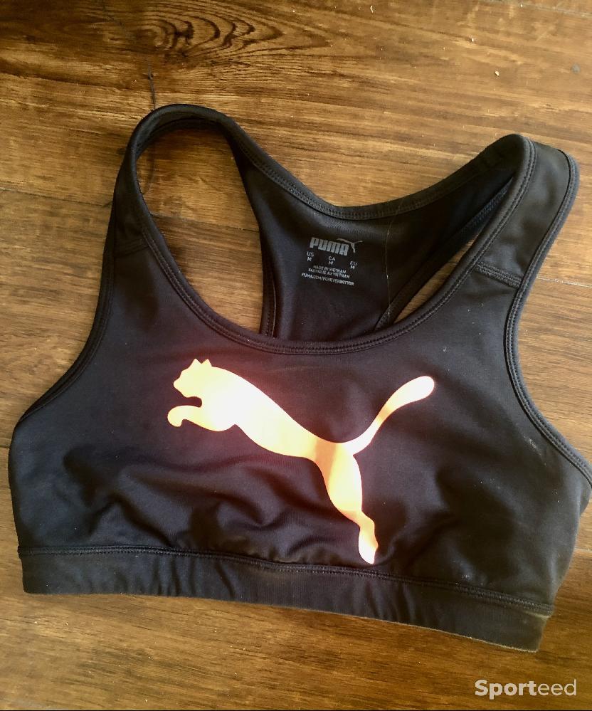 Pilates / Gym douce - Brassiere-puma-logo-rose - photo 1