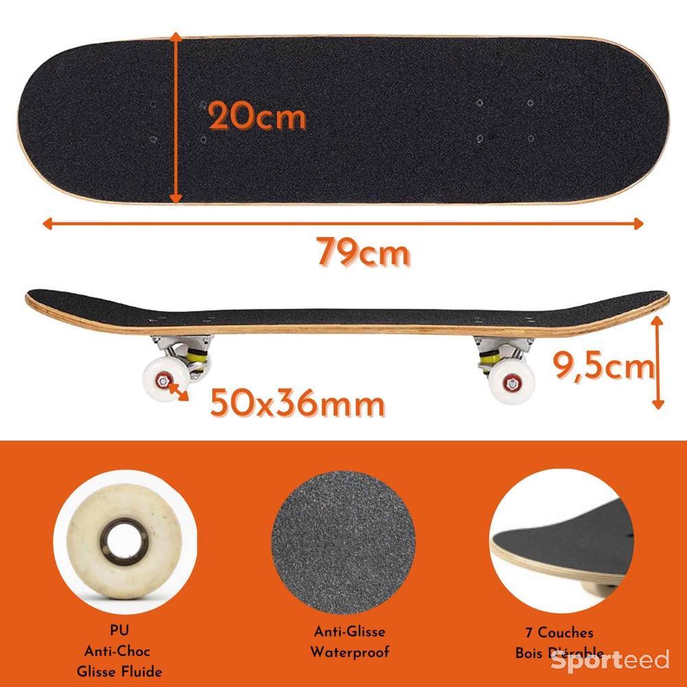 Skateboard / Longboard - Skateboard adulte + deux gommes nettoyantes  - photo 4