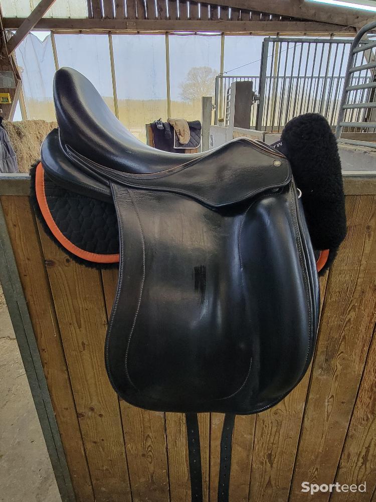 Equitation - selle CHILDERIC DHE 17.5 , taquets 2 noire - photo 1