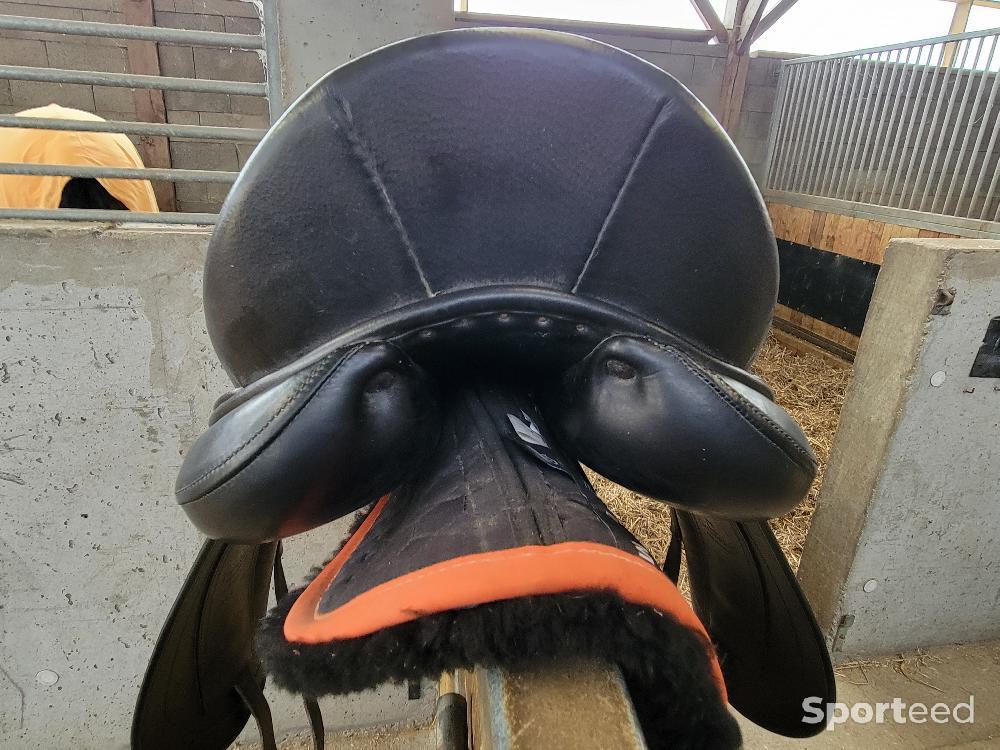 Equitation - selle CHILDERIC DHE 17.5 , taquets 2 noire - photo 2