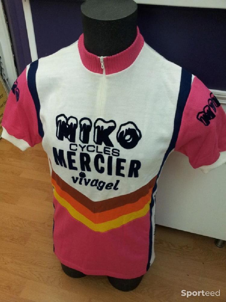 Vélo route - Maillot cyclisme vintage Mercier - photo 4