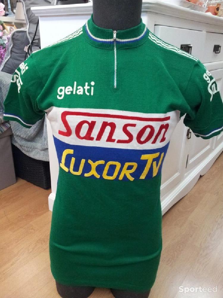 Vélo route - Maillot cyclisme vintage Sanson - photo 4