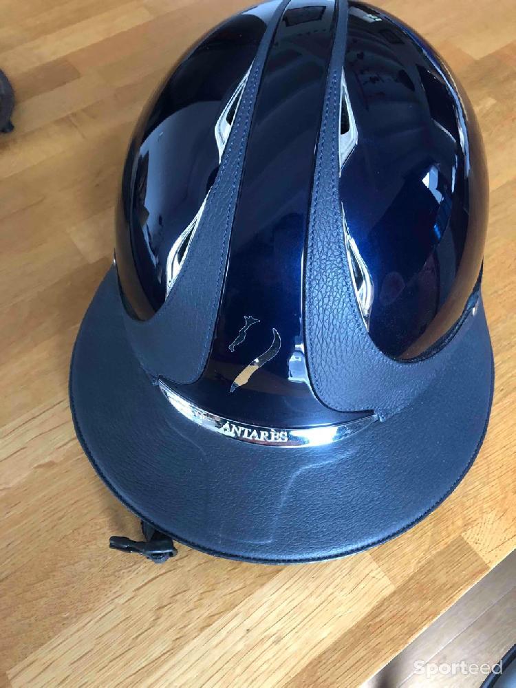 Equitation - Casque Antares Eclipse Premium bleu  - photo 1