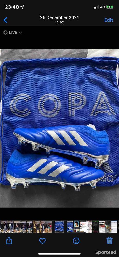 Football - Adidas Copa 20+ Bleu sans lacets  - photo 2