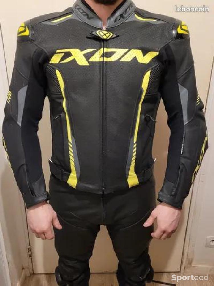 Moto route - IXON vortex 2 noir/jaune - photo 2