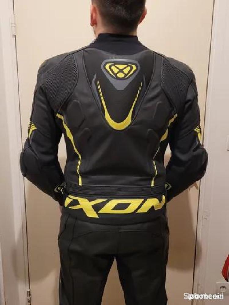 Moto route - IXON vortex 2 noir/jaune - photo 3