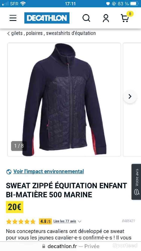 Equitation - Veste décathlon taille 14 ans  - photo 1