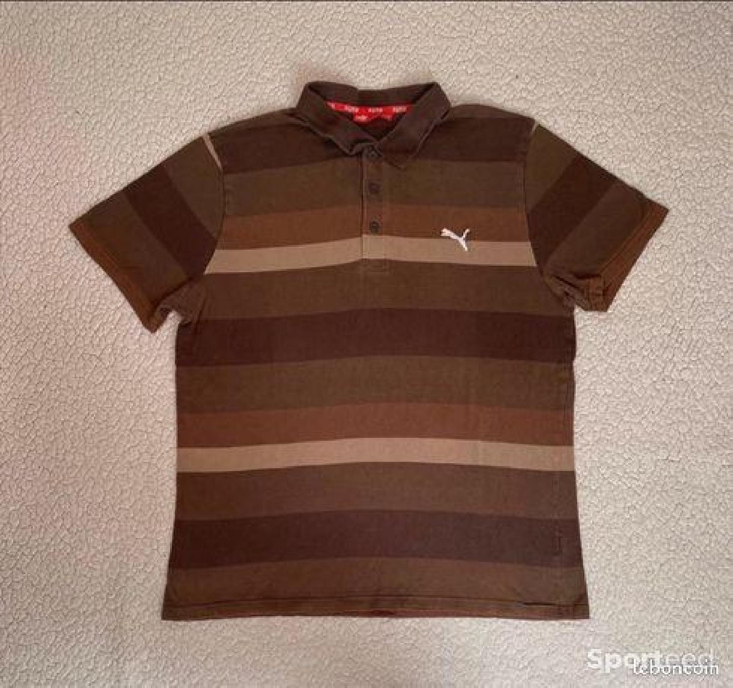 Polo puma marron new arrivals