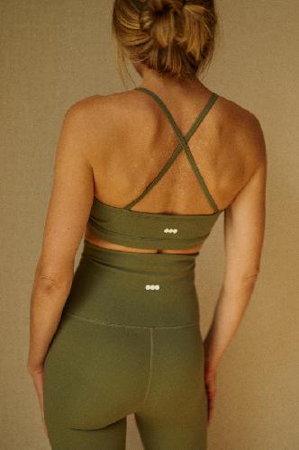 Pilates / Gym douce - Brassiere INDISPENSABLE Olive 38 - photo 3