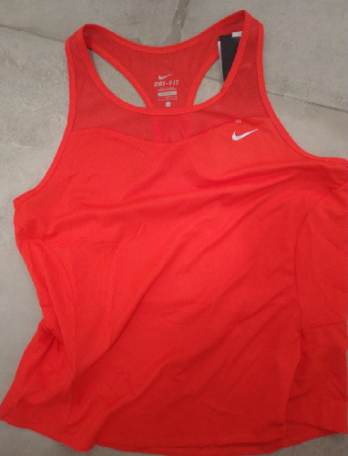 Course à pied route - Nike - Débardeur running et sport rouge taille L - Neuf  - photo 6